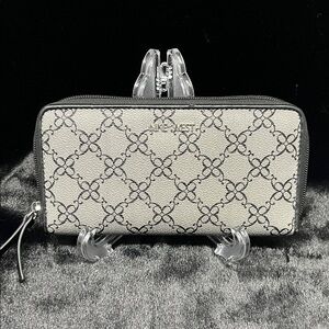 Nine West Black and White Patterned Wallet